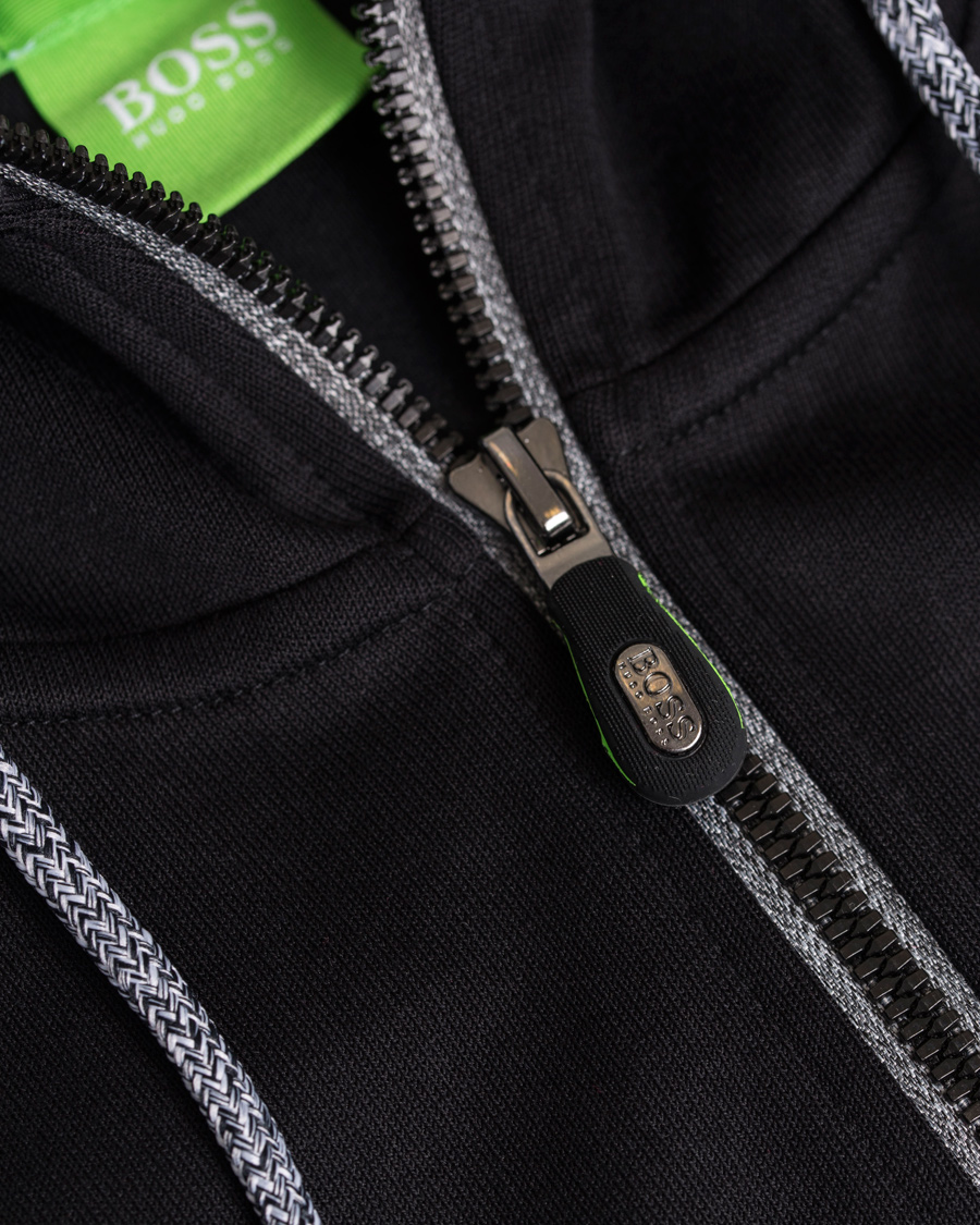 Herr | Tröjor | BOSS GREEN | BOSS Athleisure Saggy Full Zip Hoodie Black 