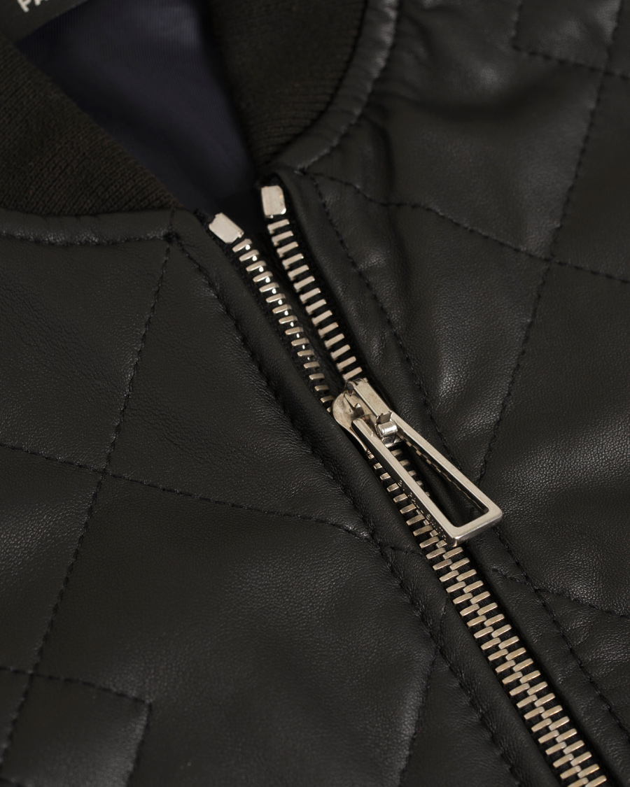 Herr | Jackor | PS Paul Smith | Quilted Leather Jacket Black