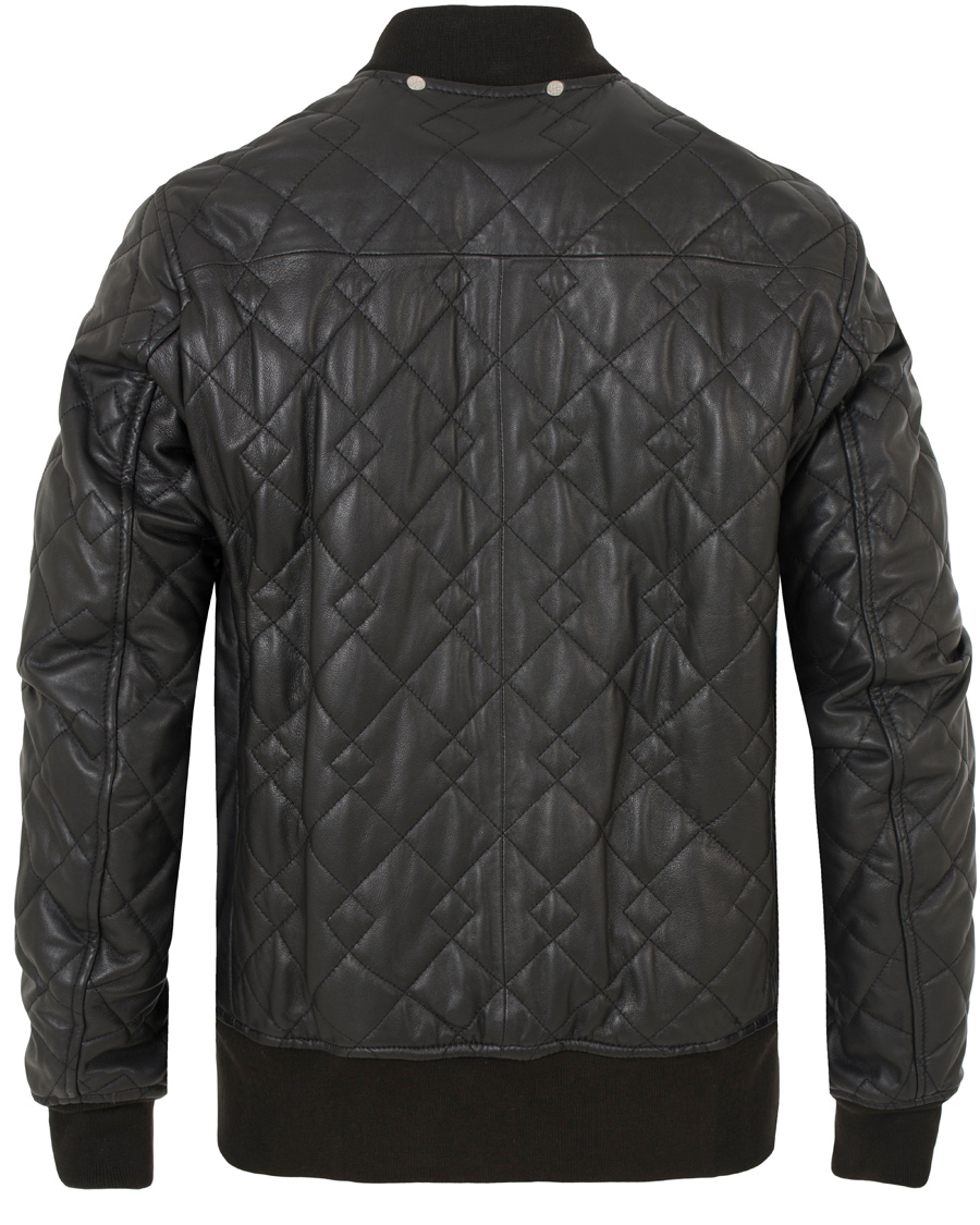 Herr | Jackor | PS Paul Smith | Quilted Leather Jacket Black