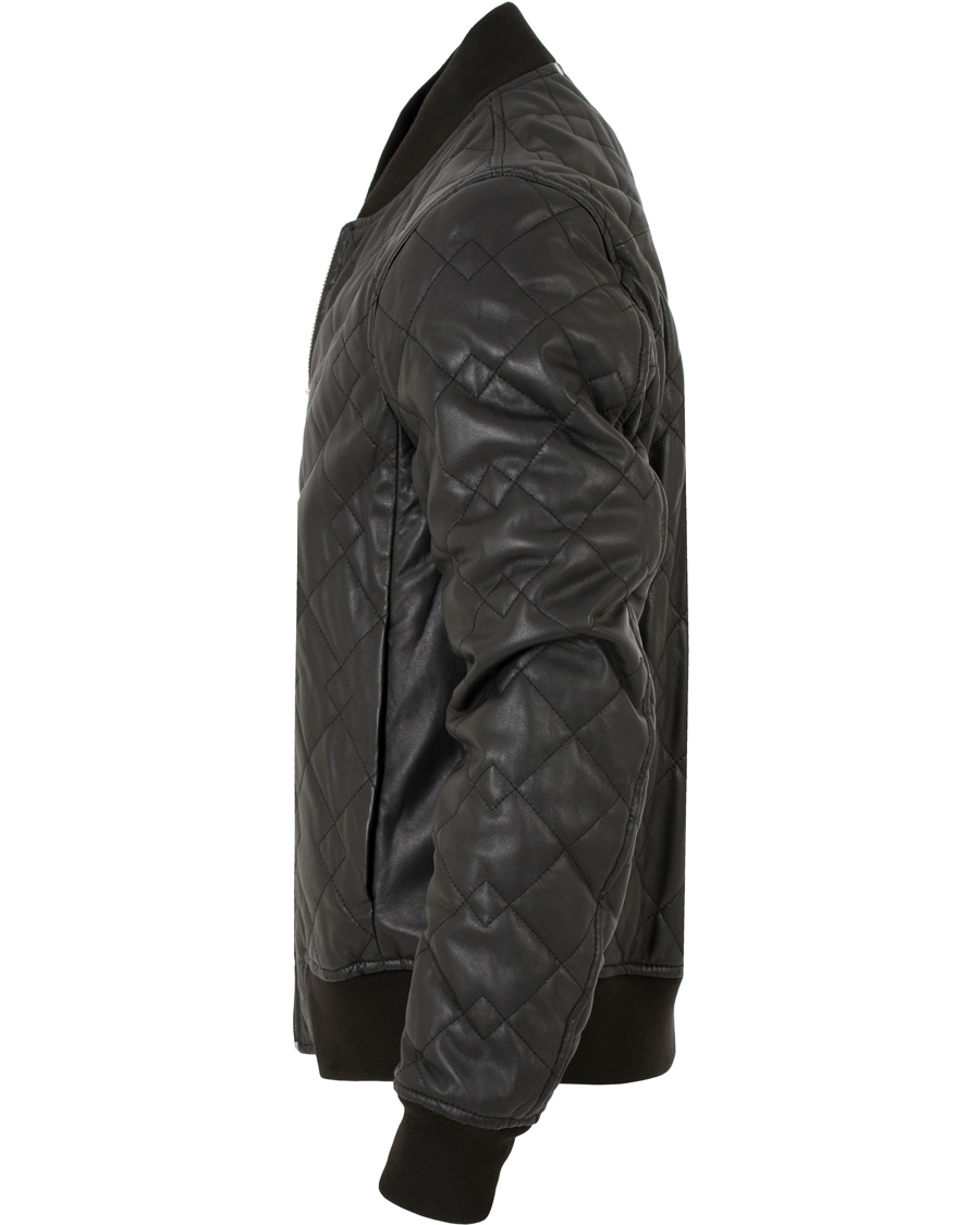 Herr | Jackor | PS Paul Smith | Quilted Leather Jacket Black