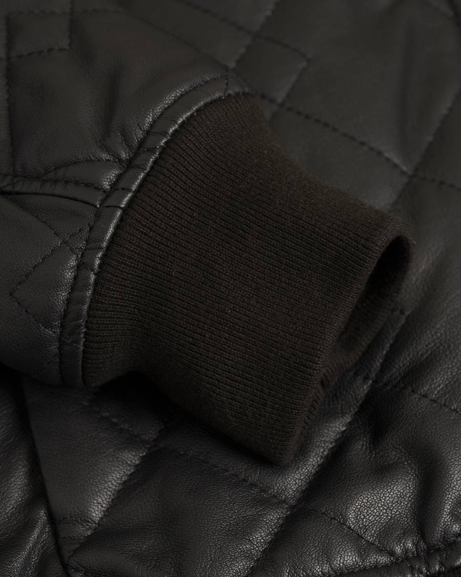 Herr | Jackor | PS Paul Smith | Quilted Leather Jacket Black