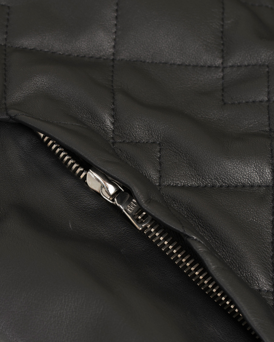 Herr | Jackor | PS Paul Smith | Quilted Leather Jacket Black