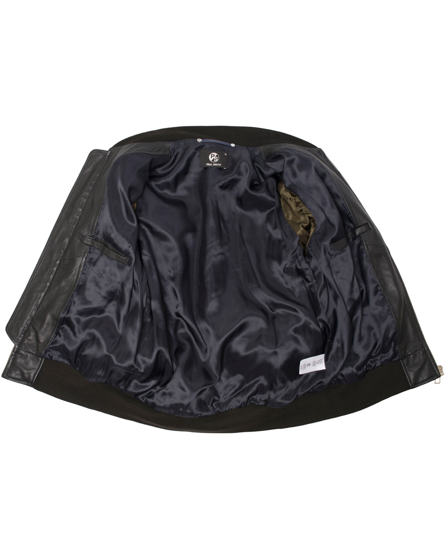 Herr | Jackor | PS Paul Smith | Quilted Leather Jacket Black
