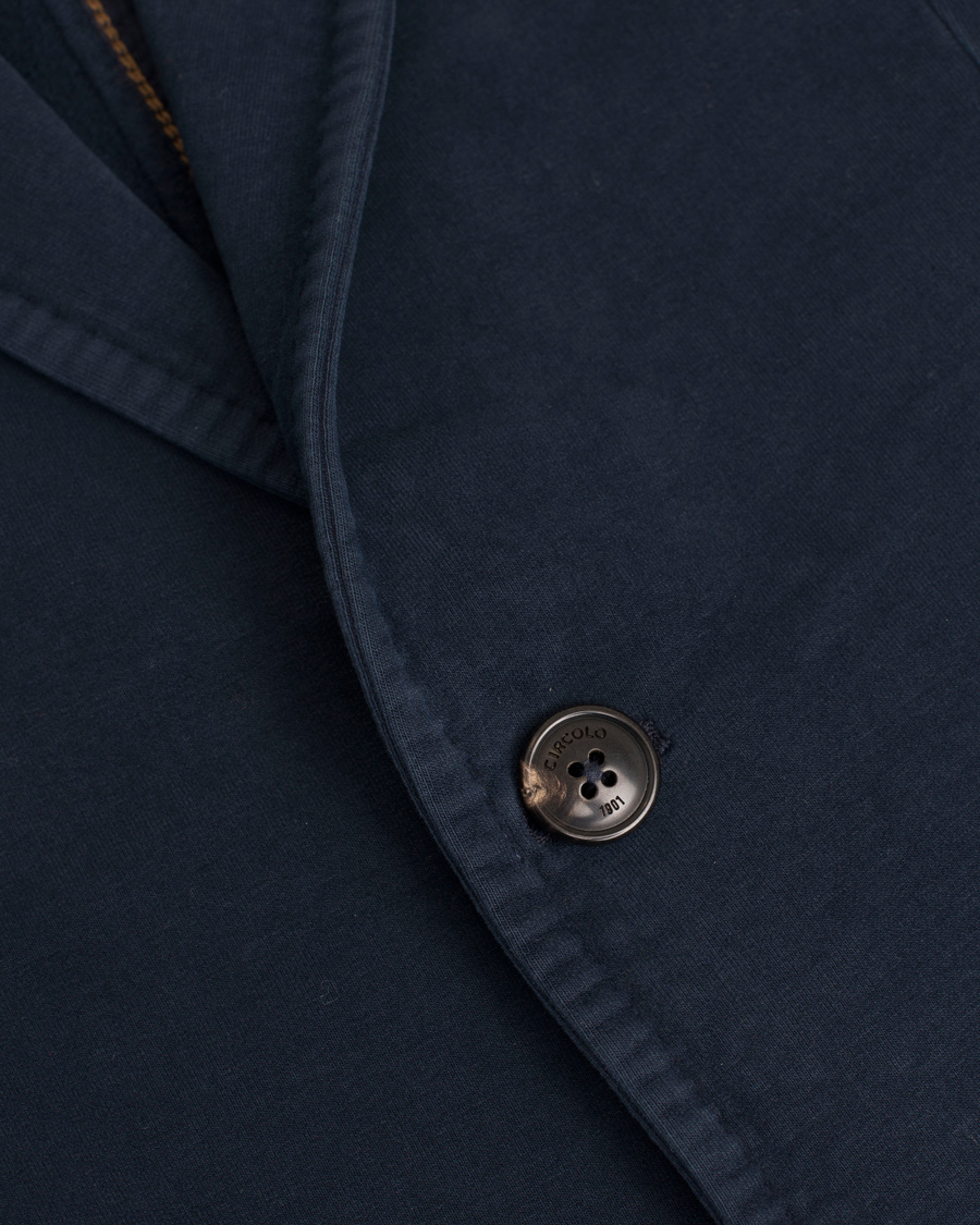 Herr | Kavajer | Circolo 1901 | Jersey Patch Pocket Blazer Blue Navy
