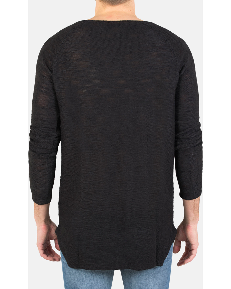 Herr | Tröjor | Tiger of Sweden Jeans | Rag Knitted Sweat Black