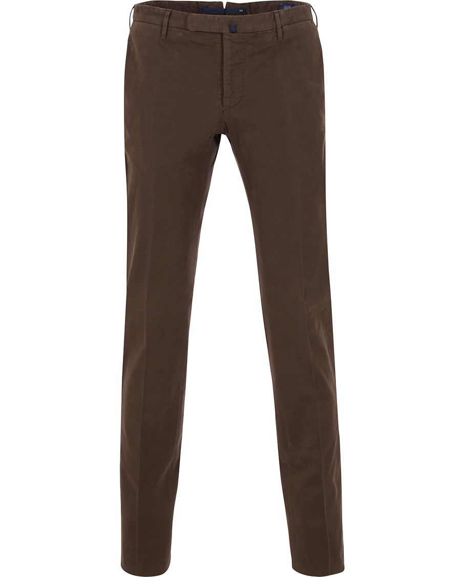 Herr | Byxor | Incotex | Slim Fit Comfort Chino Brown