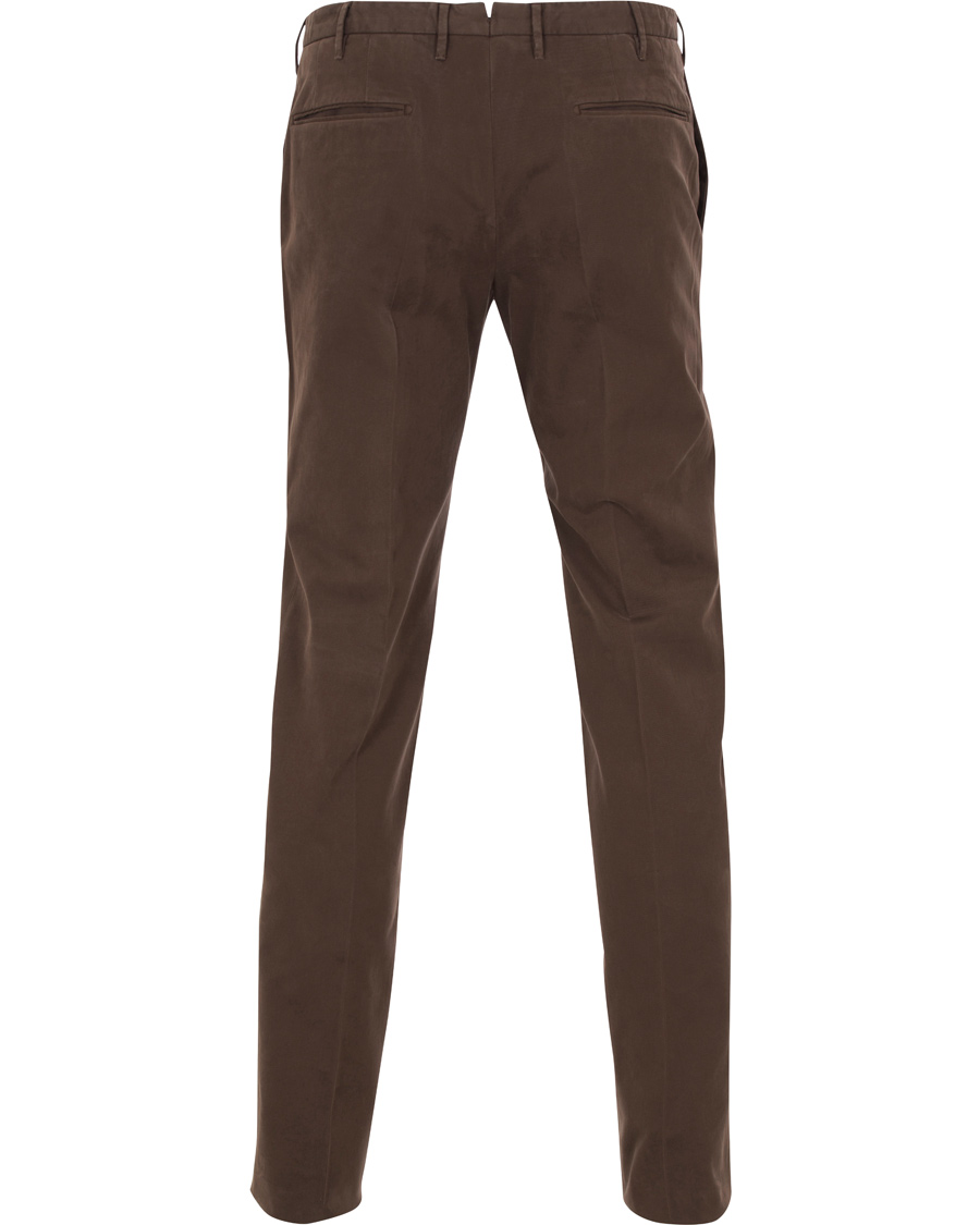 Herr | Byxor | Incotex | Slim Fit Comfort Chino Brown