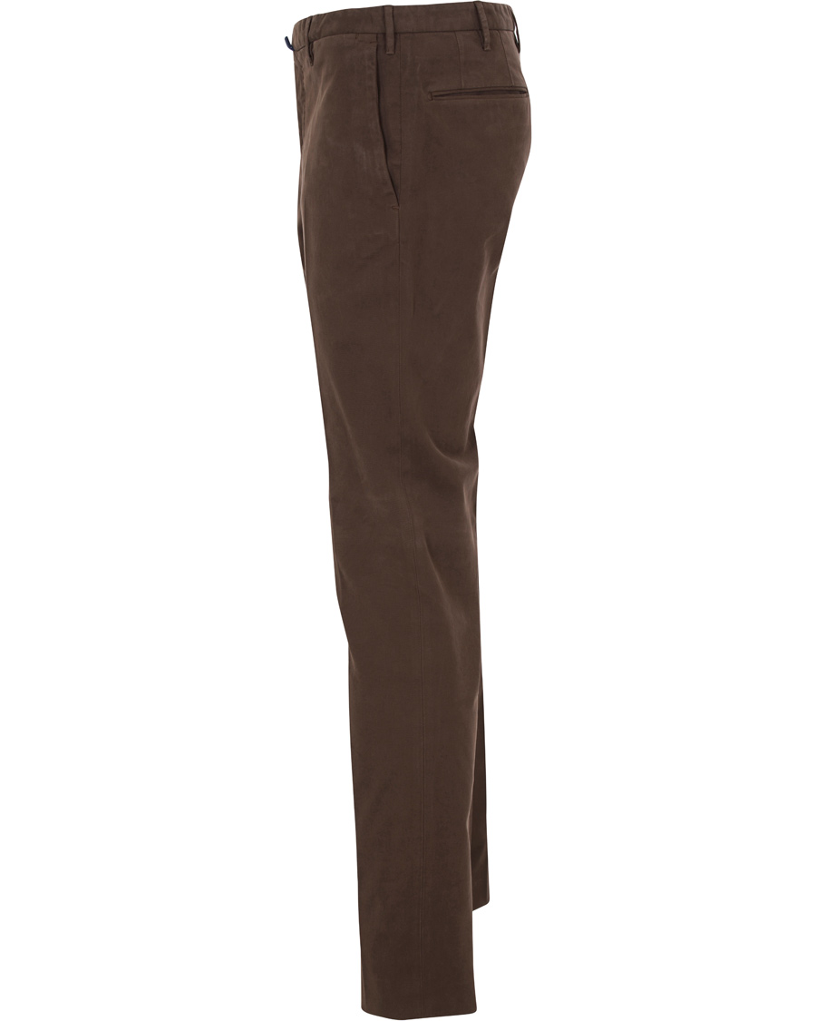Herr | Byxor | Incotex | Slim Fit Comfort Chino Brown