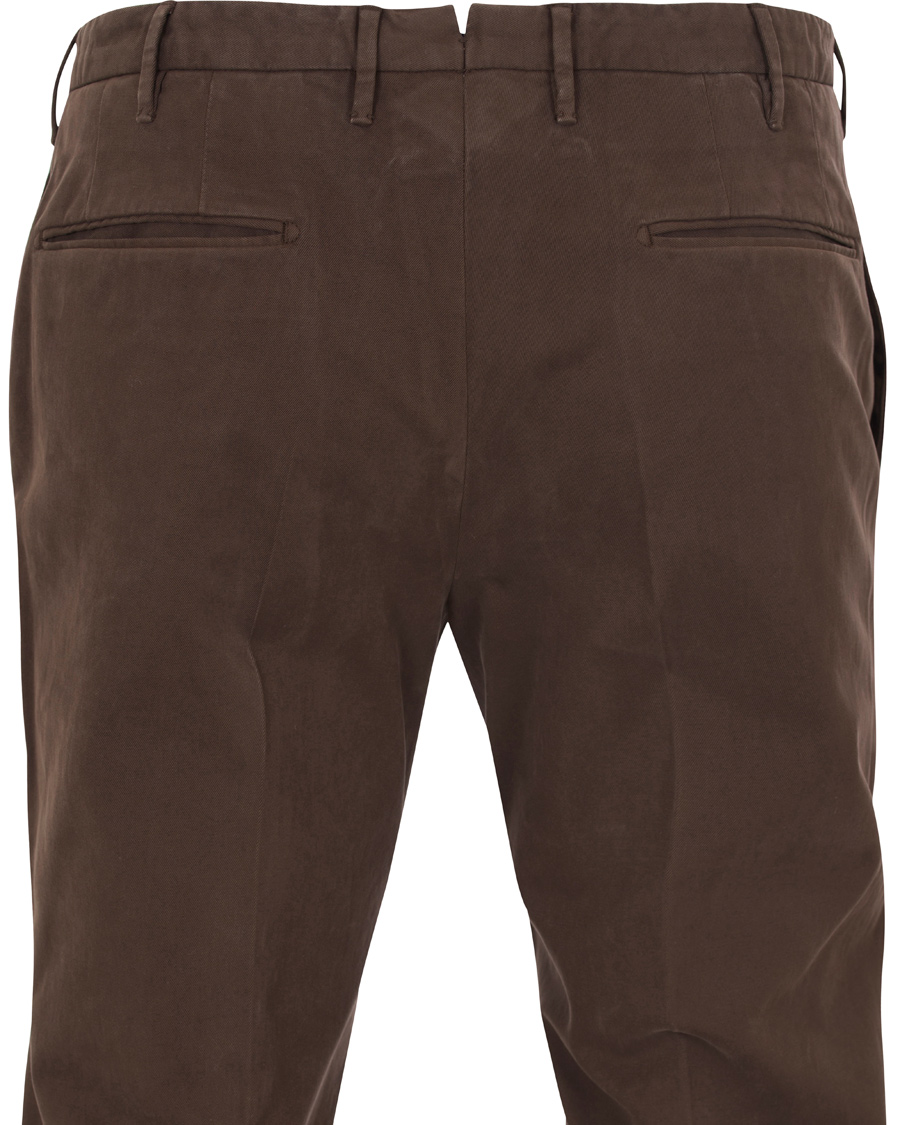 Herr | Byxor | Incotex | Slim Fit Comfort Chino Brown