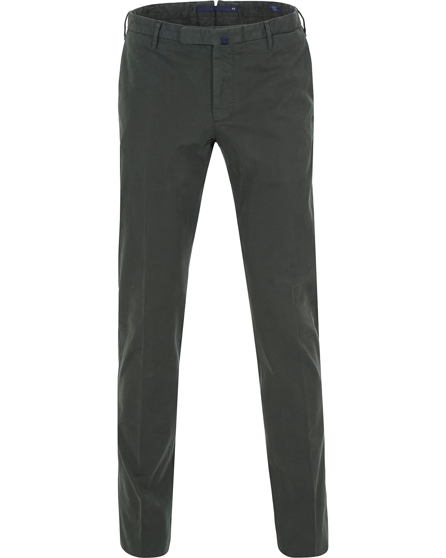 Herr | Byxor | Incotex | Slim Fit Comfort Chino Green