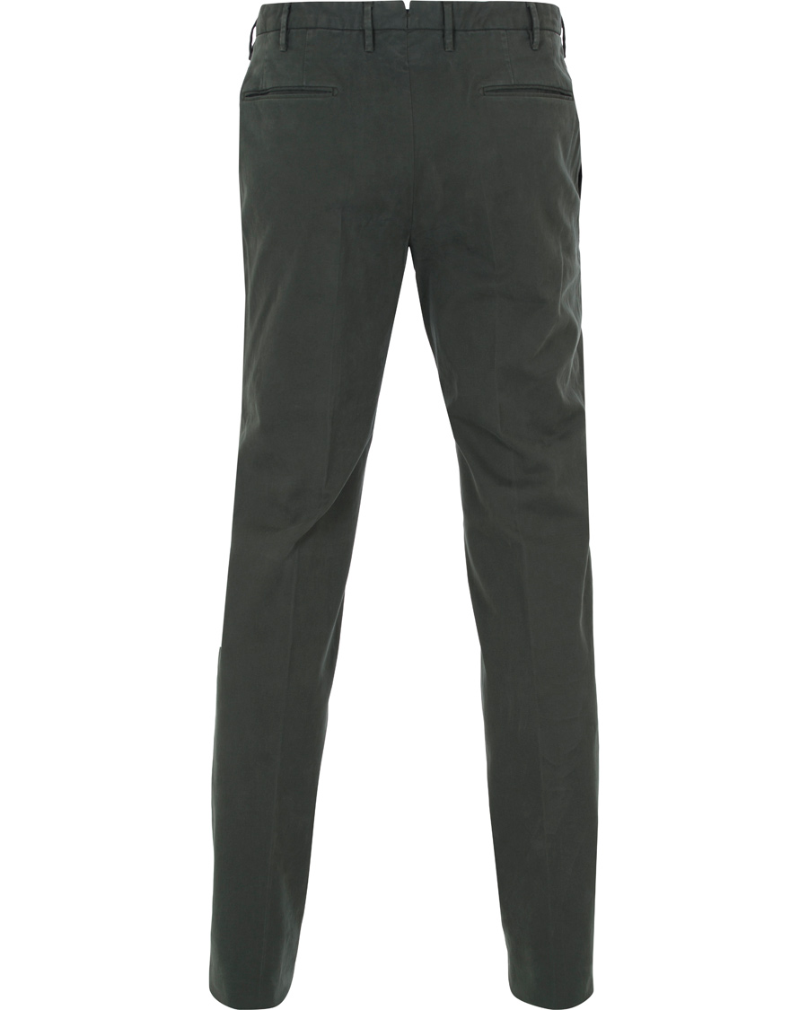 Herr | Byxor | Incotex | Slim Fit Comfort Chino Green