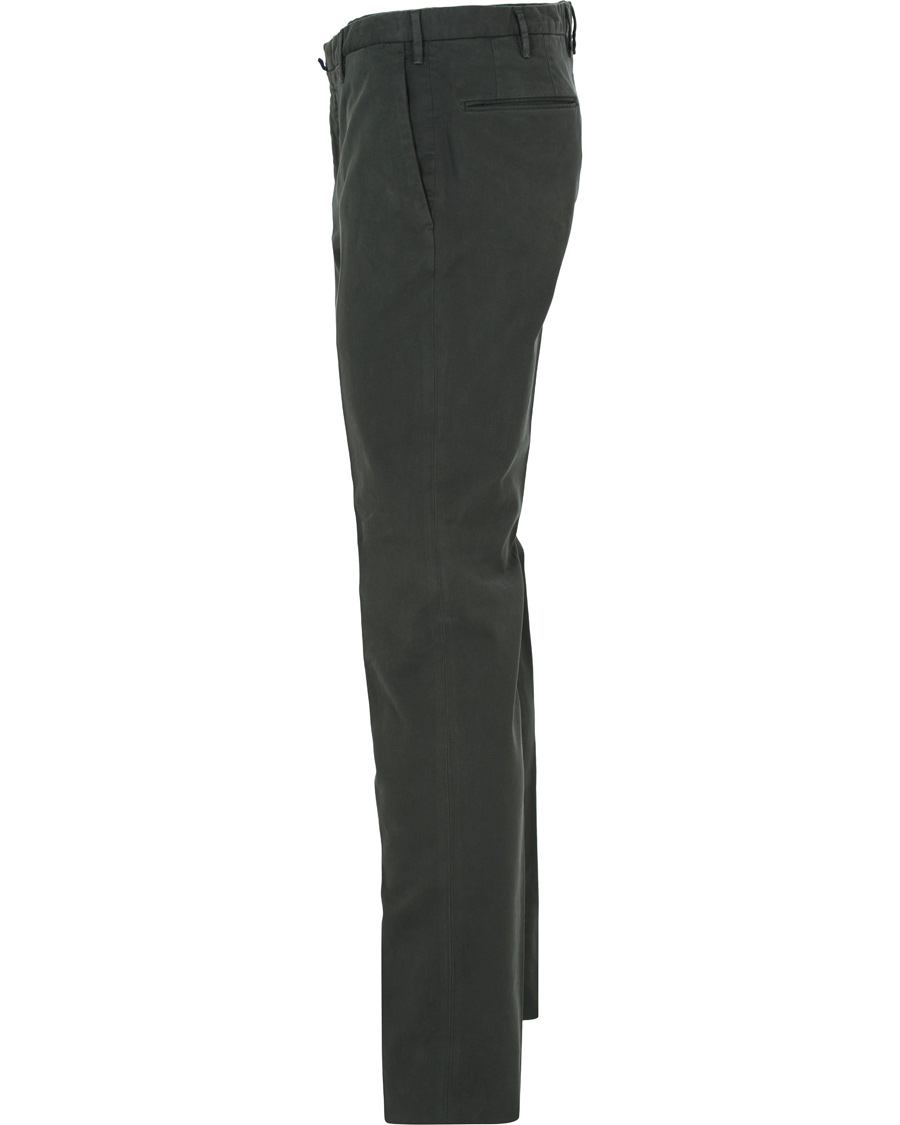 Herr | Byxor | Incotex | Slim Fit Comfort Chino Green