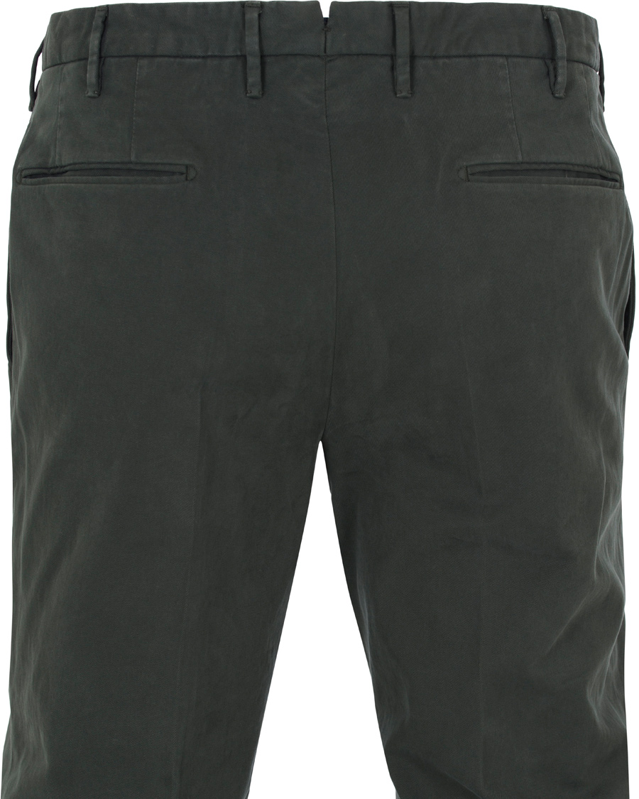 Herr | Byxor | Incotex | Slim Fit Comfort Chino Green