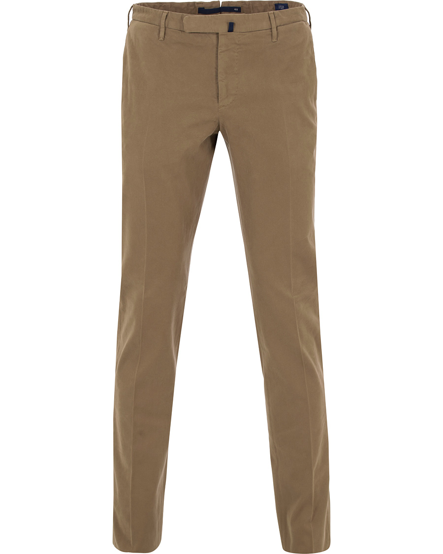 Herr | Byxor | Incotex | Slim Fit Comfort Chino Khaki