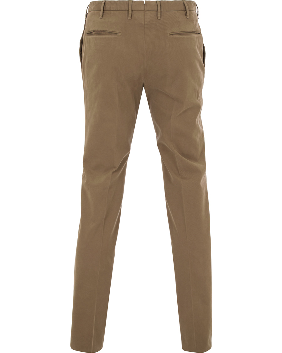 Herr | Byxor | Incotex | Slim Fit Comfort Chino Khaki