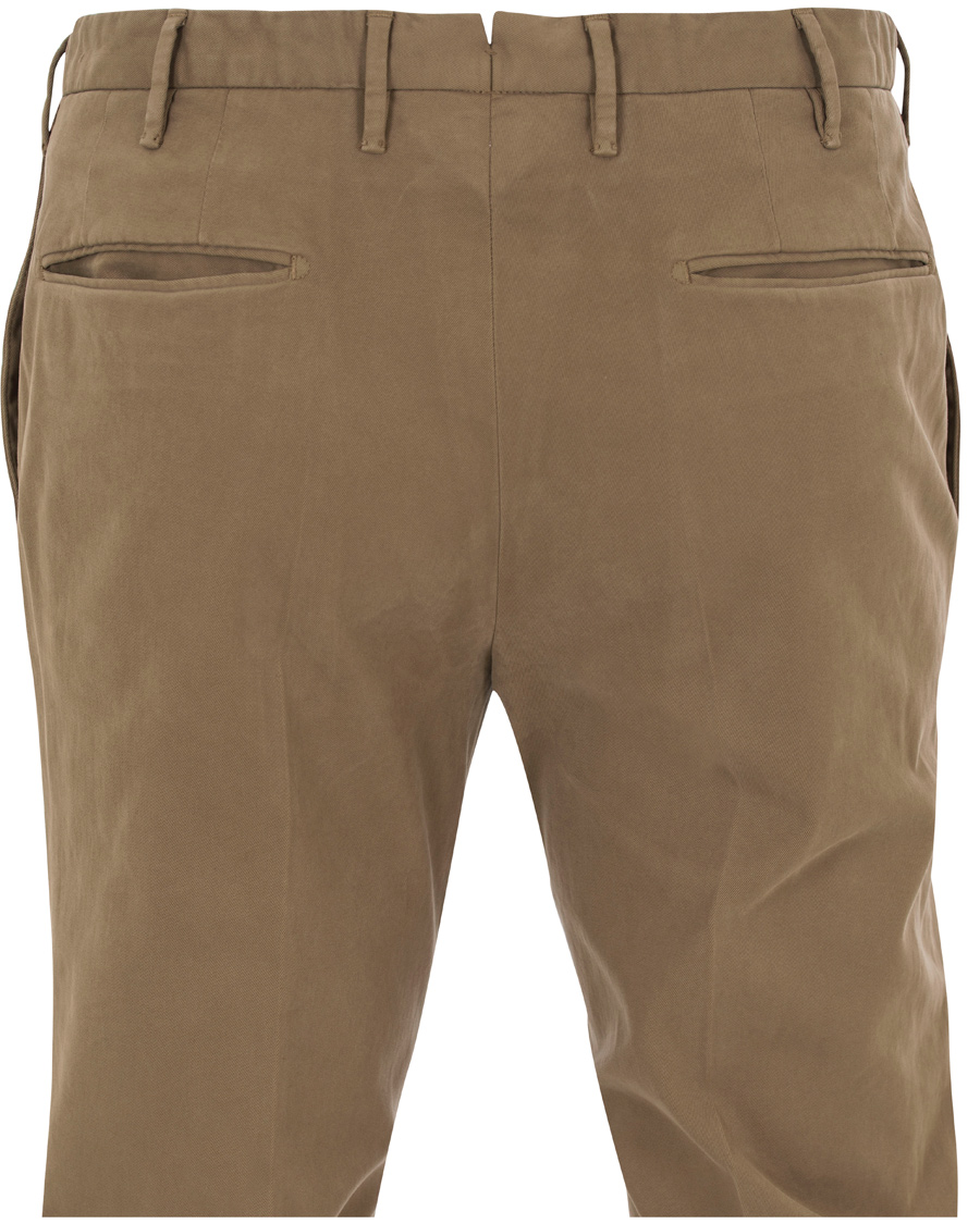Herr | Byxor | Incotex | Slim Fit Comfort Chino Khaki