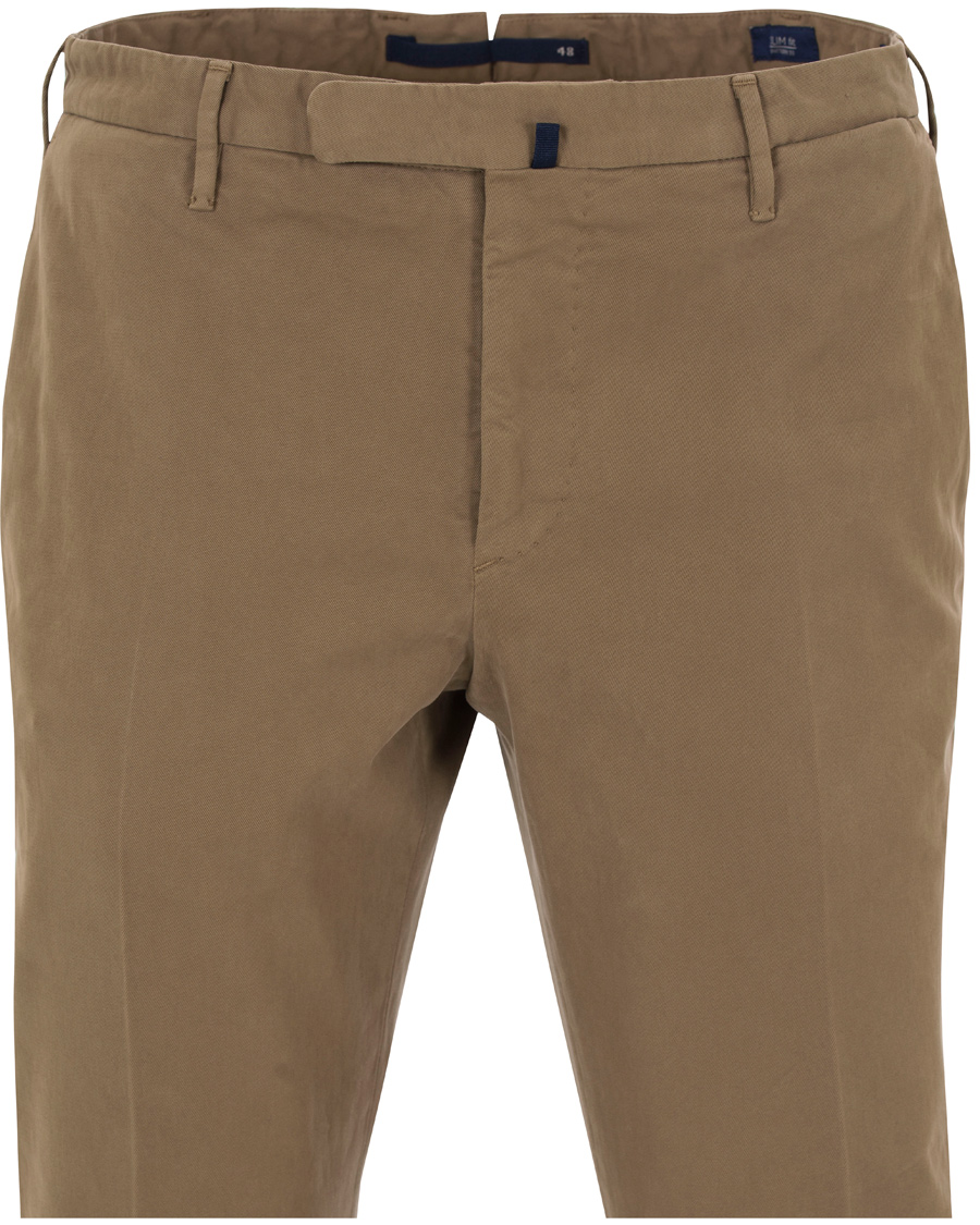 Herr | Byxor | Incotex | Slim Fit Comfort Chino Khaki