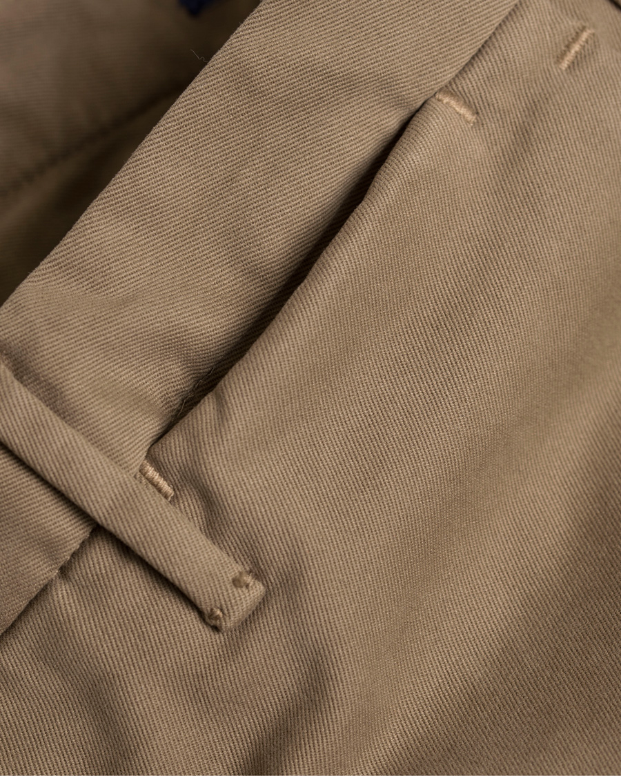 Herr | Byxor | Incotex | Slim Fit Comfort Chino Khaki