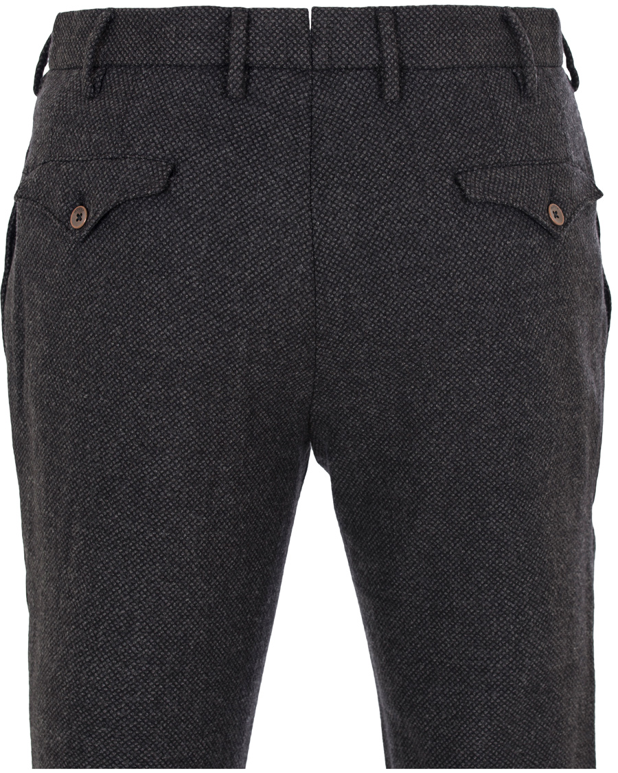 Herr | Byxor | Incotex | Slim Tapered Wool Trousers Dark Grey