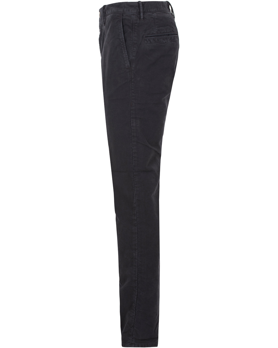 Herr | Byxor | Incotex | Slim Fit Garment Dyed Washed Chino Navy