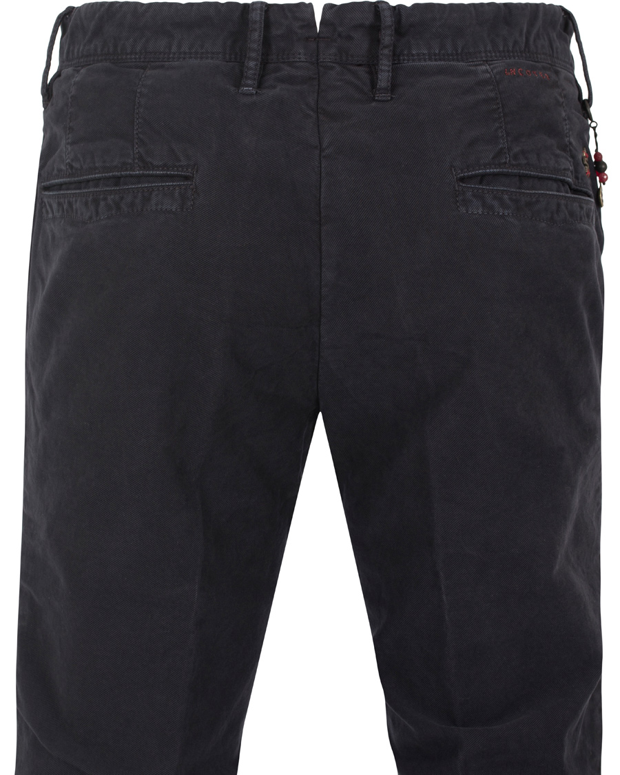 Herr | Byxor | Incotex | Slim Fit Garment Dyed Washed Chino Navy