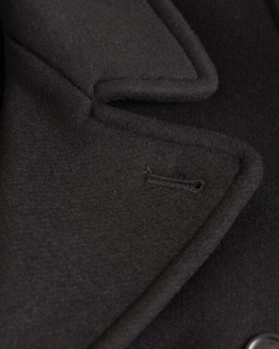 Herr | Jackor | Fred Perry Reissues | Made In England Reefer Coat Black