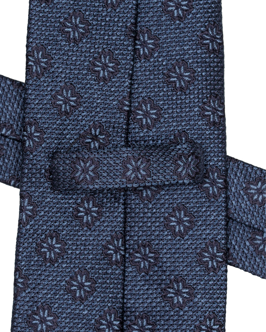 Herr | Etro Woven Flower 8 cm Silk Tie Blue | Etro | Woven Flower 8 cm Silk Tie Blue