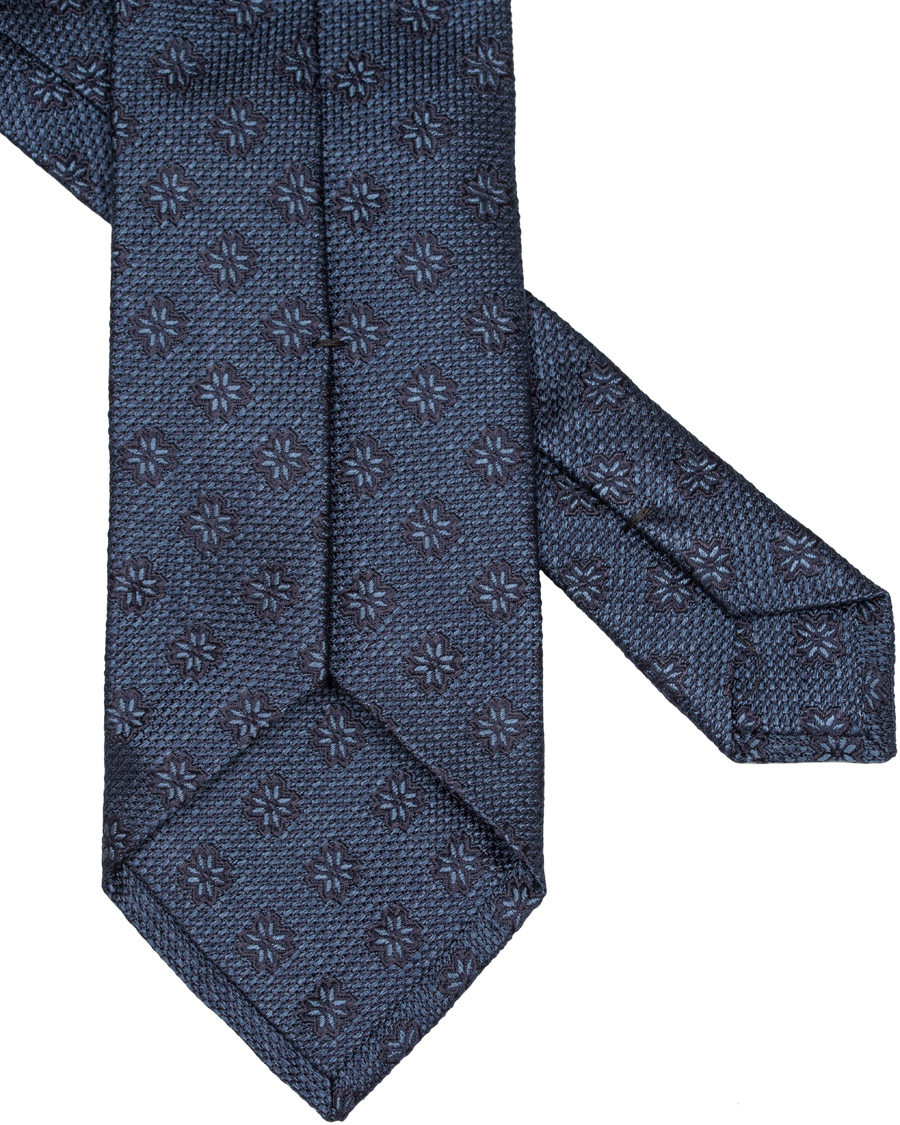 Herr | Etro Woven Flower 8 cm Silk Tie Blue | Etro | Woven Flower 8 cm Silk Tie Blue