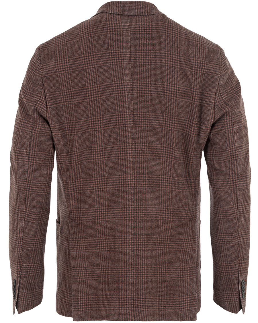 Herr | Kavajer | Boglioli | Prince of Wales Wool K Jacket Blazer Orange
