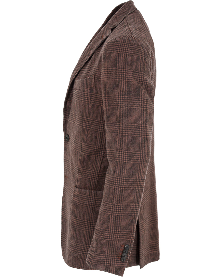 Herr | Kavajer | Boglioli | Prince of Wales Wool K Jacket Blazer Orange