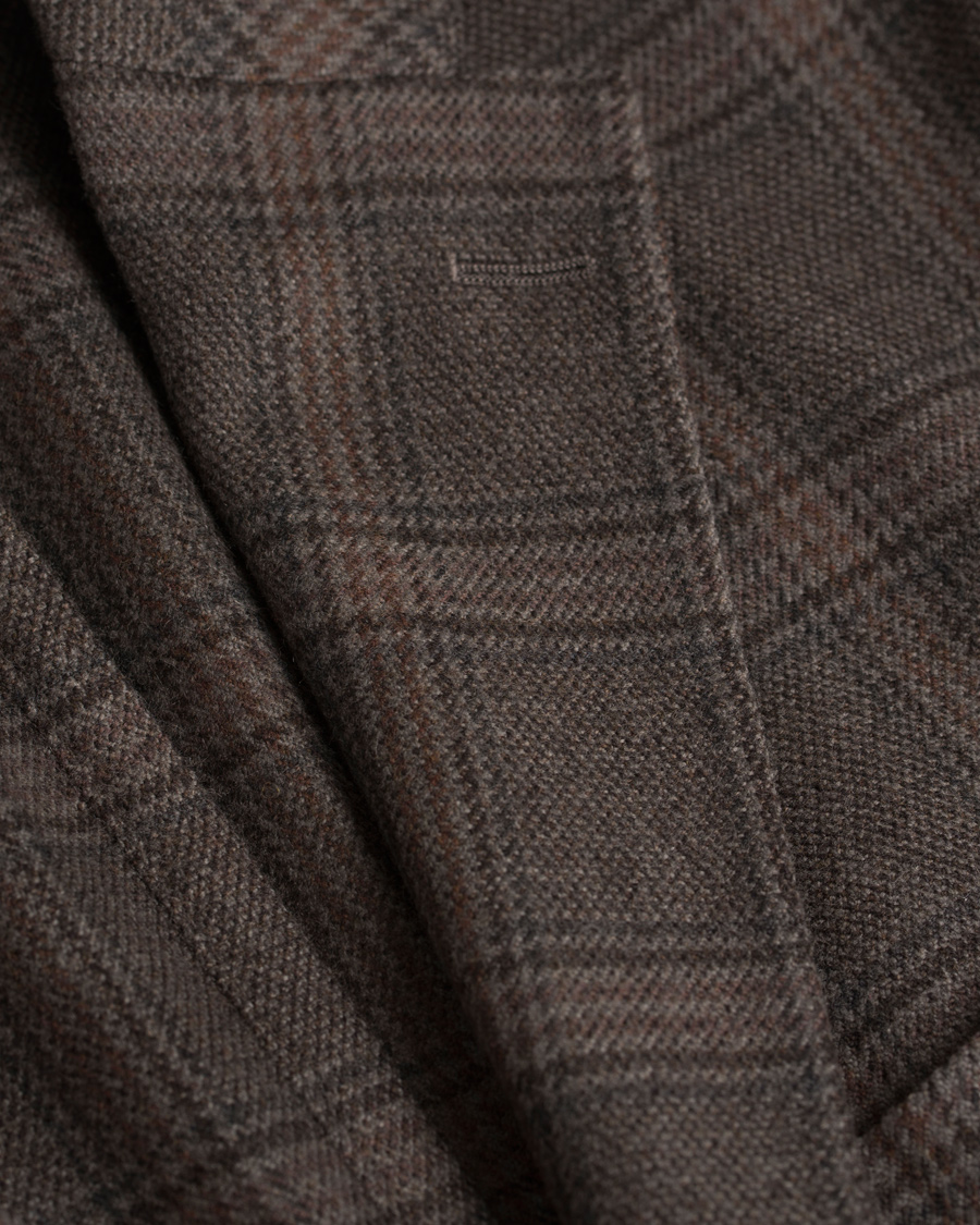 Herr | Kavajer | Boglioli | Prince of Wales Wool K Jacket Blazer Grey