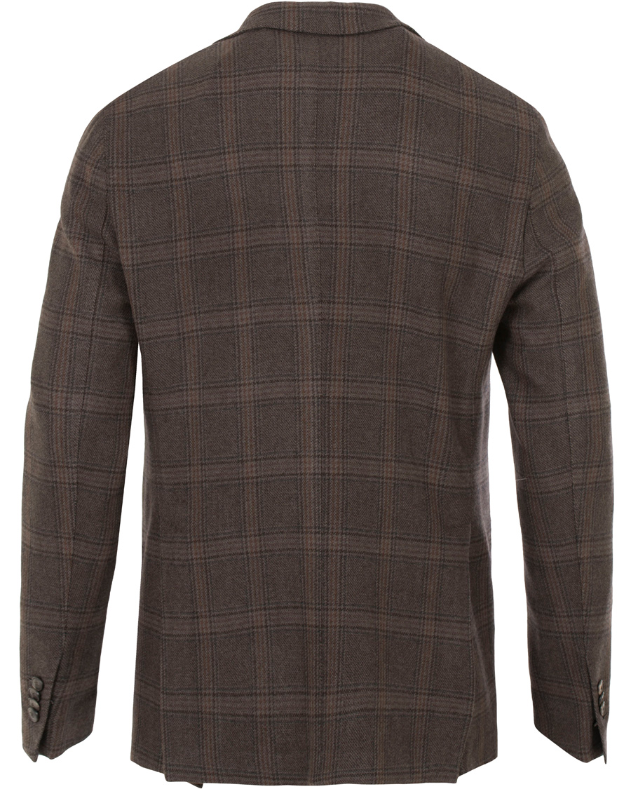 Herr | Kavajer | Boglioli | Prince of Wales Wool K Jacket Blazer Grey