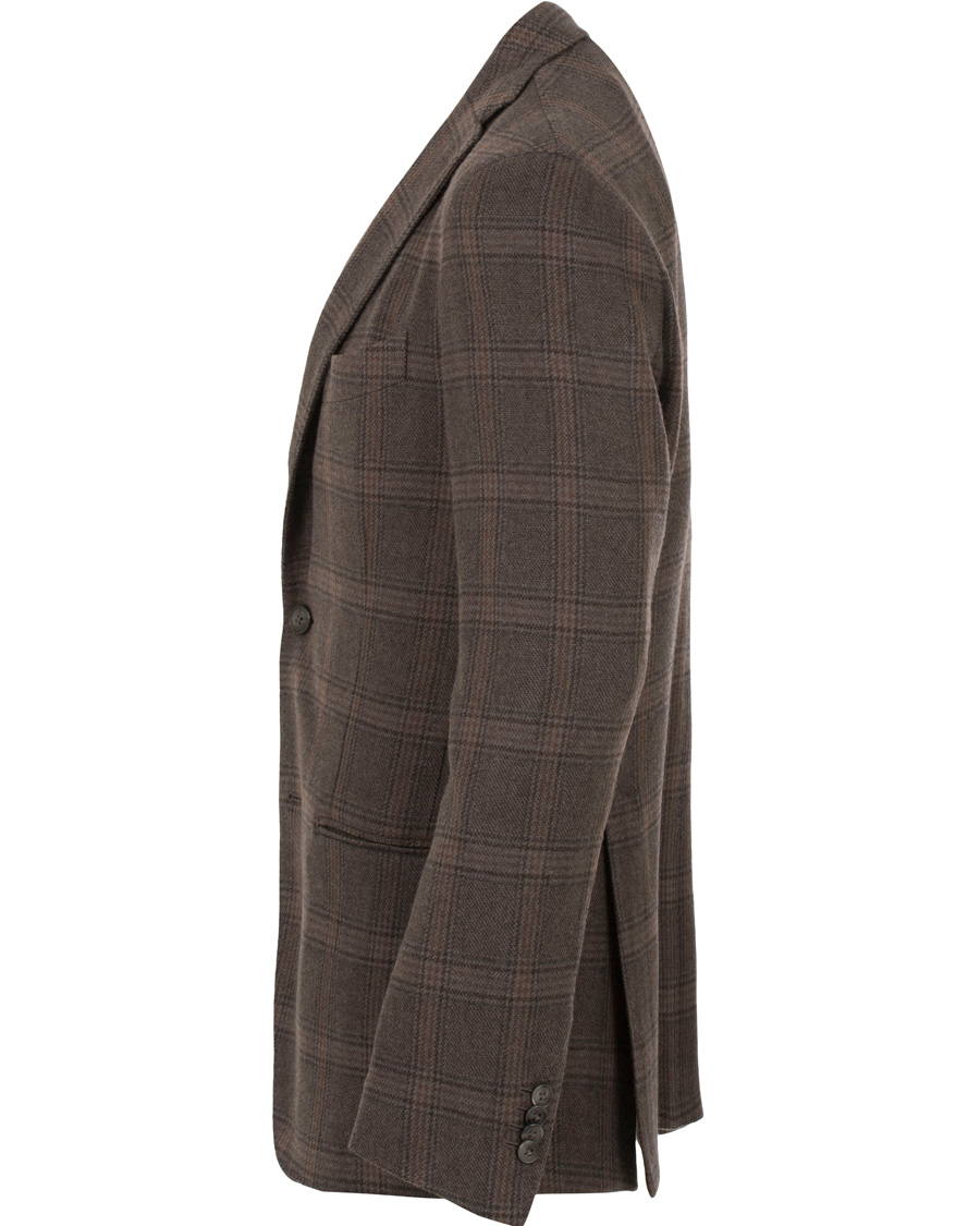 Herr | Kavajer | Boglioli | Prince of Wales Wool K Jacket Blazer Grey