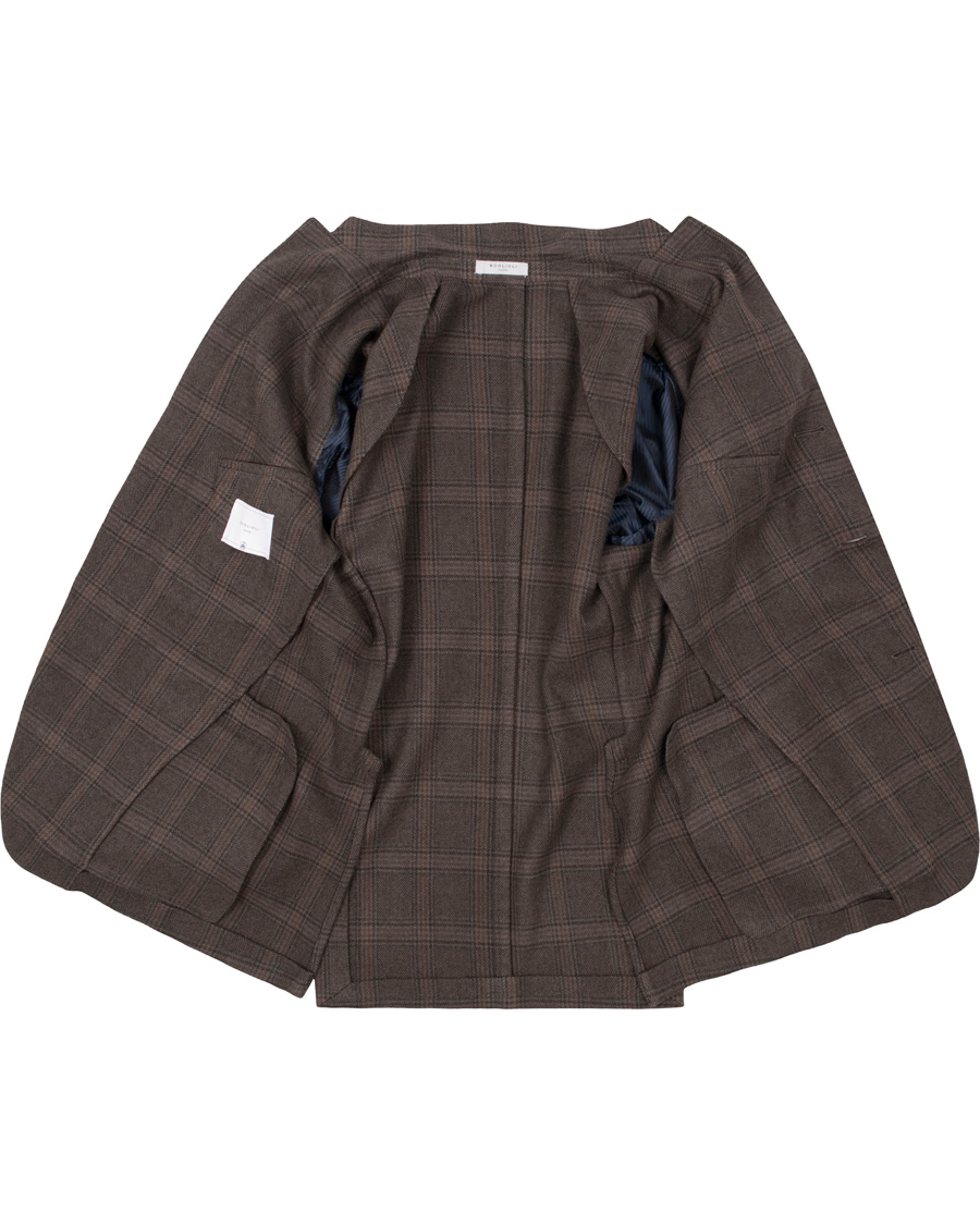 Herr | Kavajer | Boglioli | Prince of Wales Wool K Jacket Blazer Grey