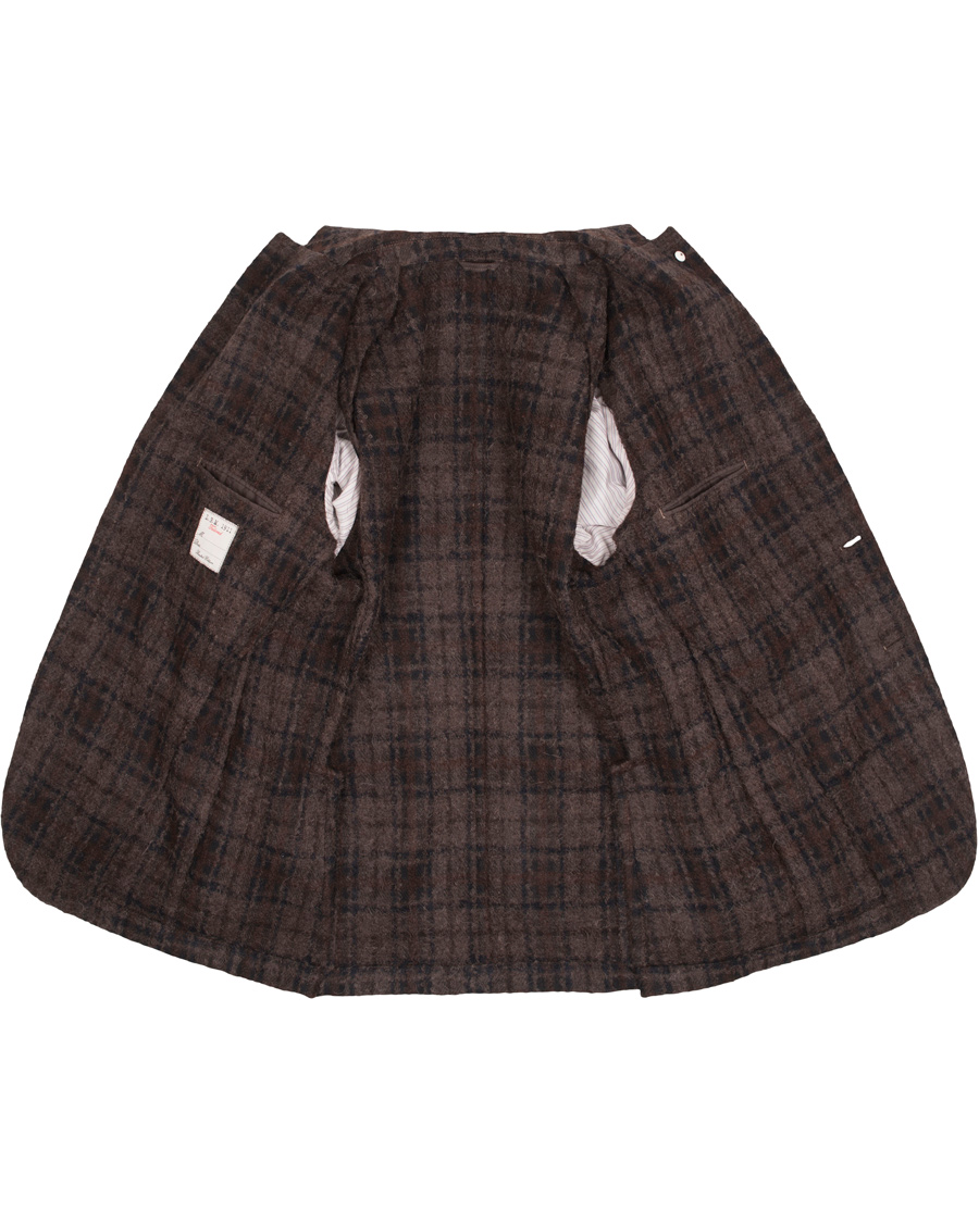 Herr | Kavajer | L.B.M. 1911 | Jack Regular Wool Bouclé Check Blazer Dark Brown