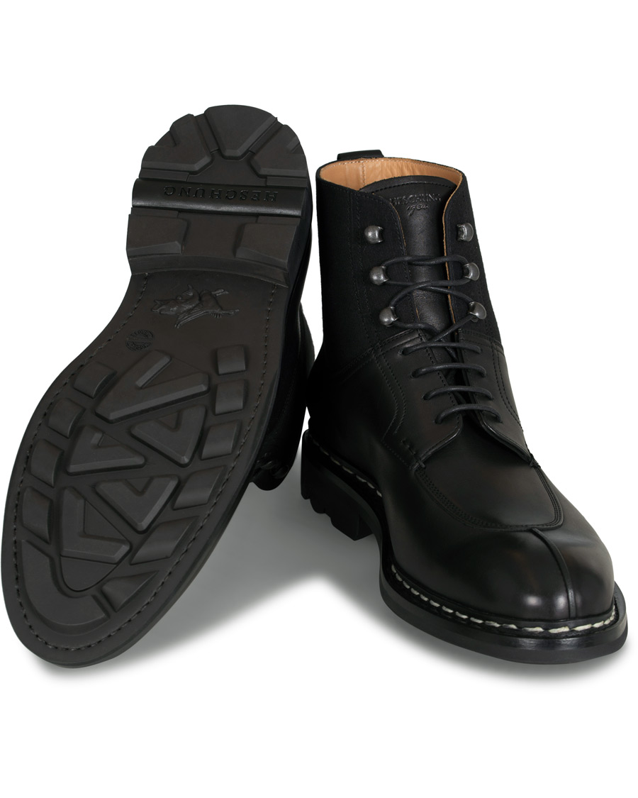 Herr | Heschung Ginkgo Boot Black Calf/Black | Heschung | Ginkgo Boot Black Calf/Black