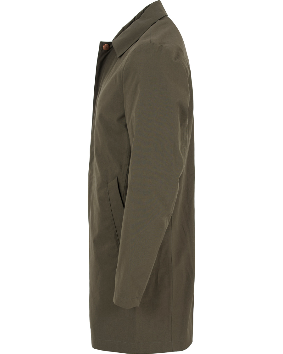 Herr | Jackor | Private White V.C. | Unlined Ventile® Mac Coat Olive