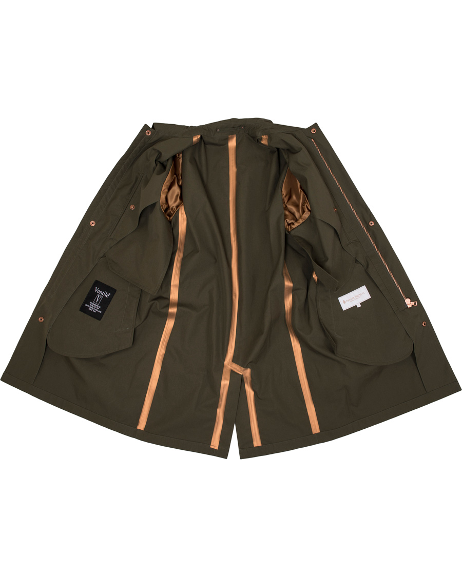 Herr | Jackor | Private White V.C. | Unlined Ventile® Mac Coat Olive