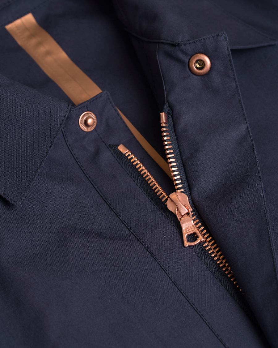 Herr | Jackor | Private White V.C. | Unlined Ventile® Mac Coat Navy
