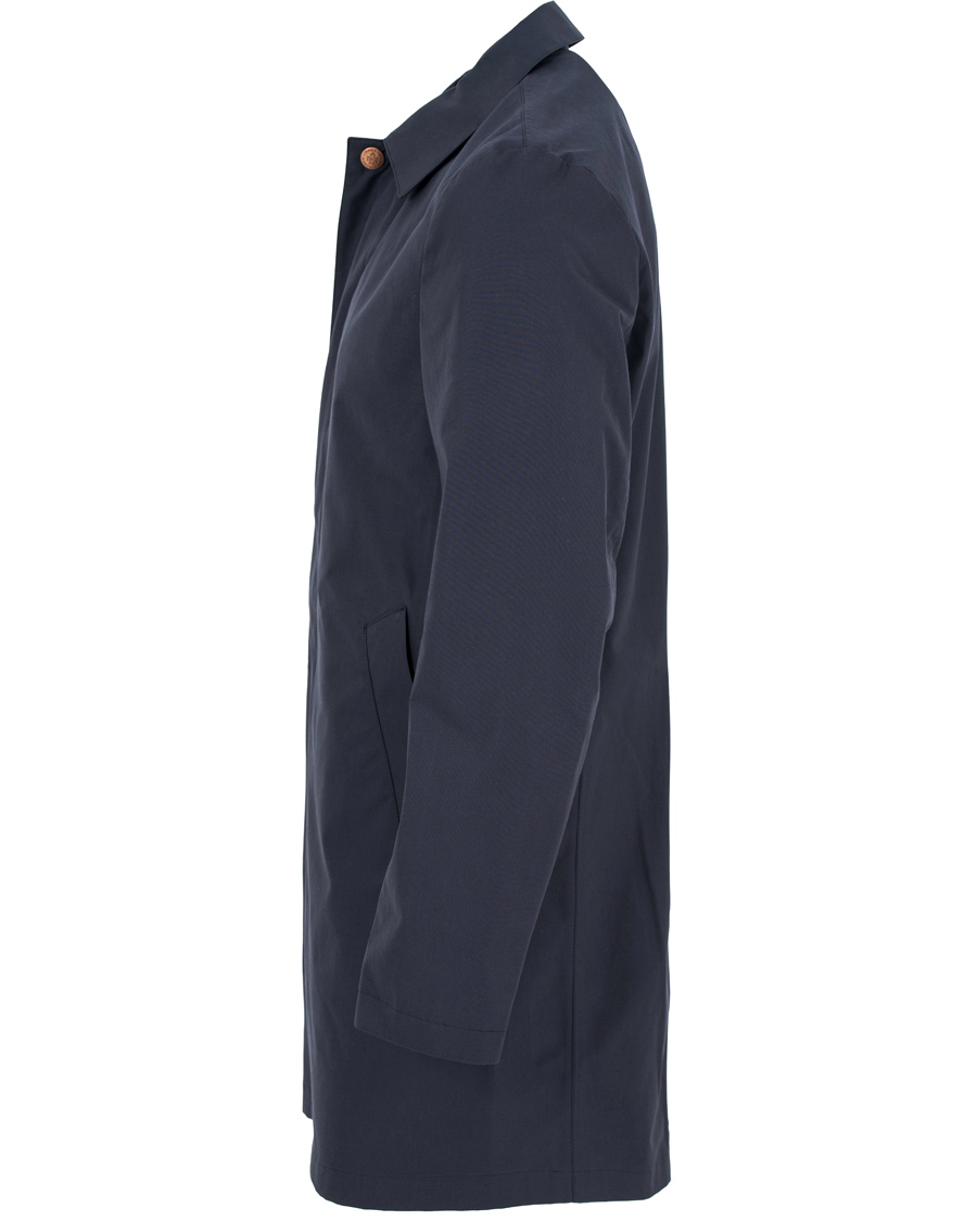 Herr | Jackor | Private White V.C. | Unlined Ventile® Mac Coat Navy
