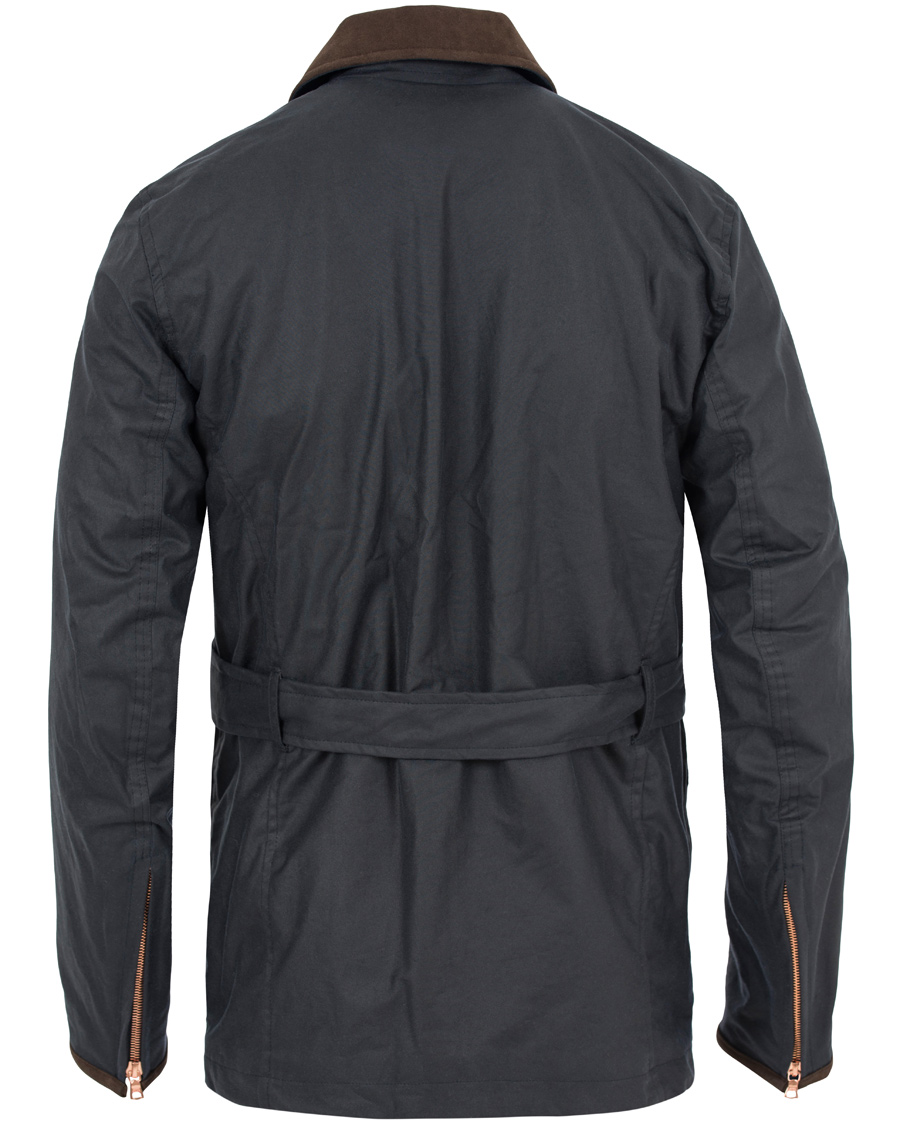 Herr | Jackor | Private White V.C. | Waxed Twin Track Jacket Navy