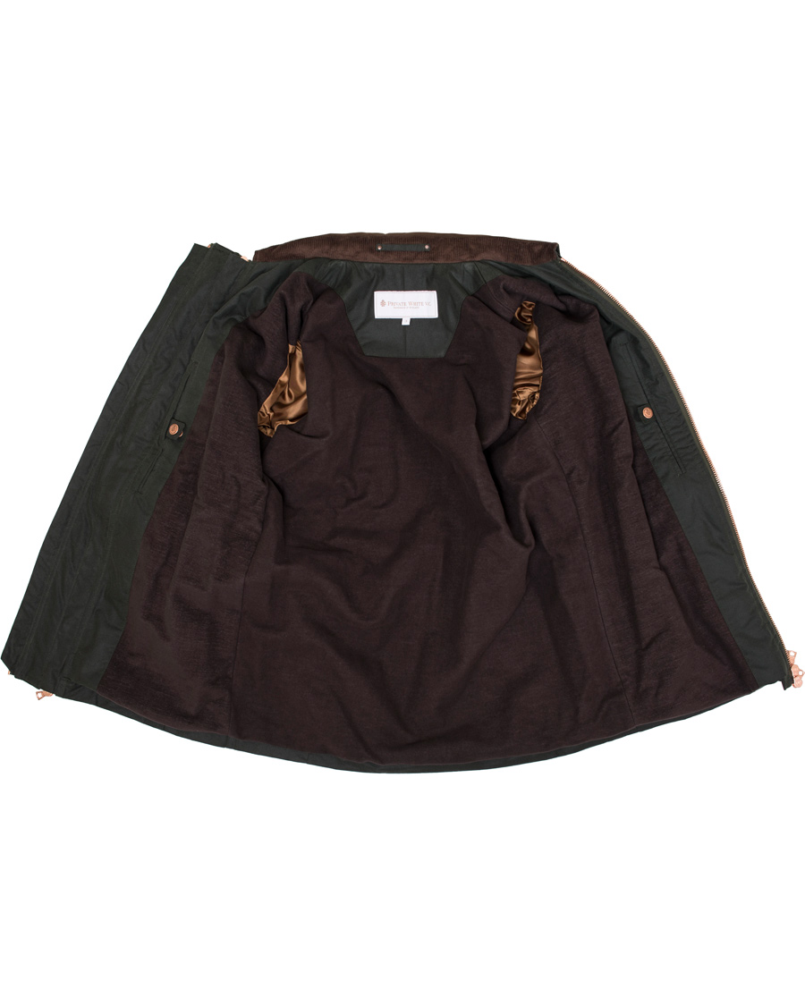 Herr | Jackor | Private White V.C. | Waxed Twin Track Jacket Olive