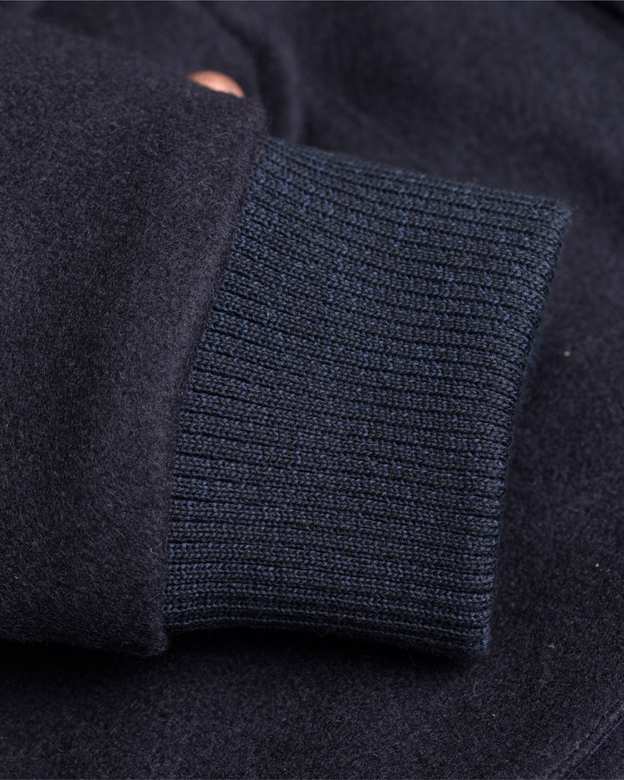 Herr | Jackor | Private White V.C. | Pilot's Bomber Wool Jacket Navy