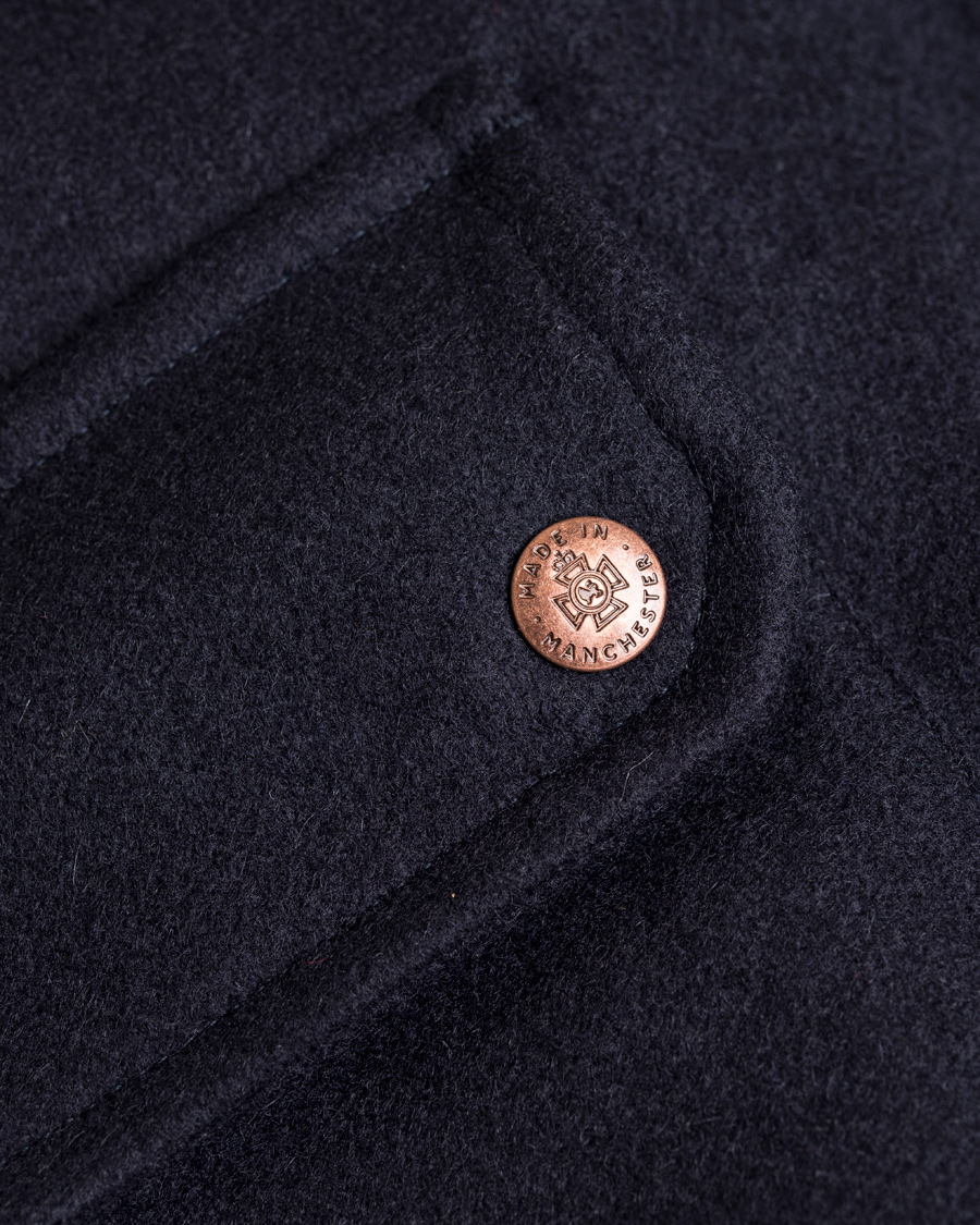Herr | Jackor | Private White V.C. | Pilot's Bomber Wool Jacket Navy
