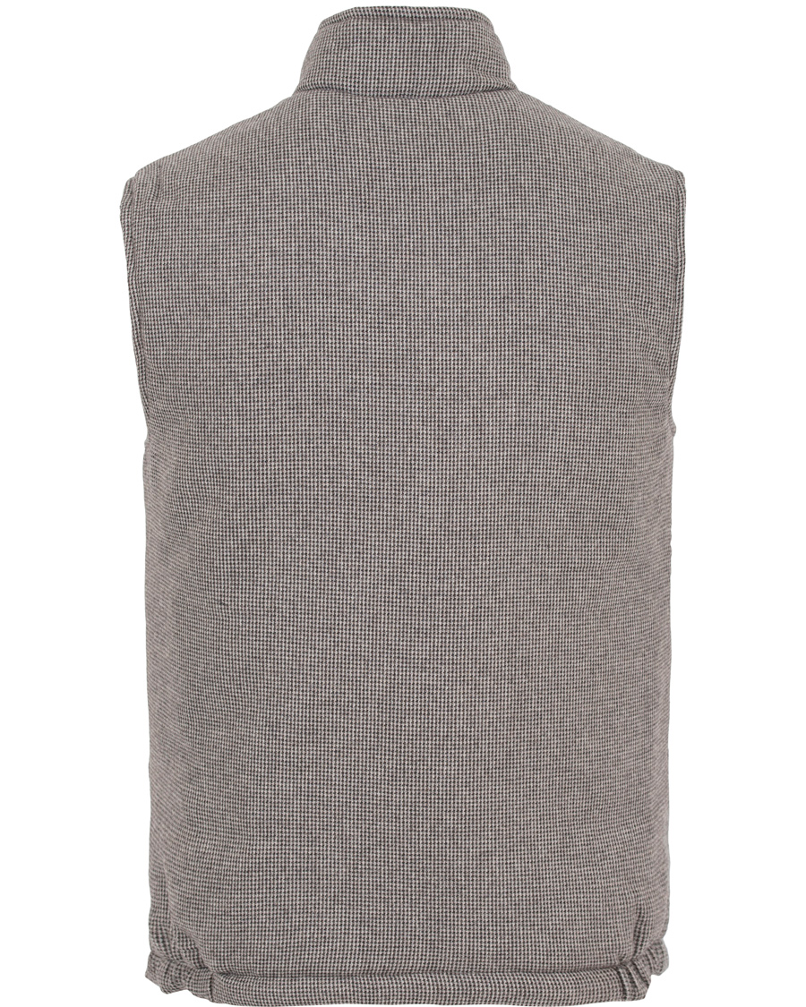Herr | Jackor | Private White V.C. | Wool/Cashmere Wadded Gilet Puppytooth