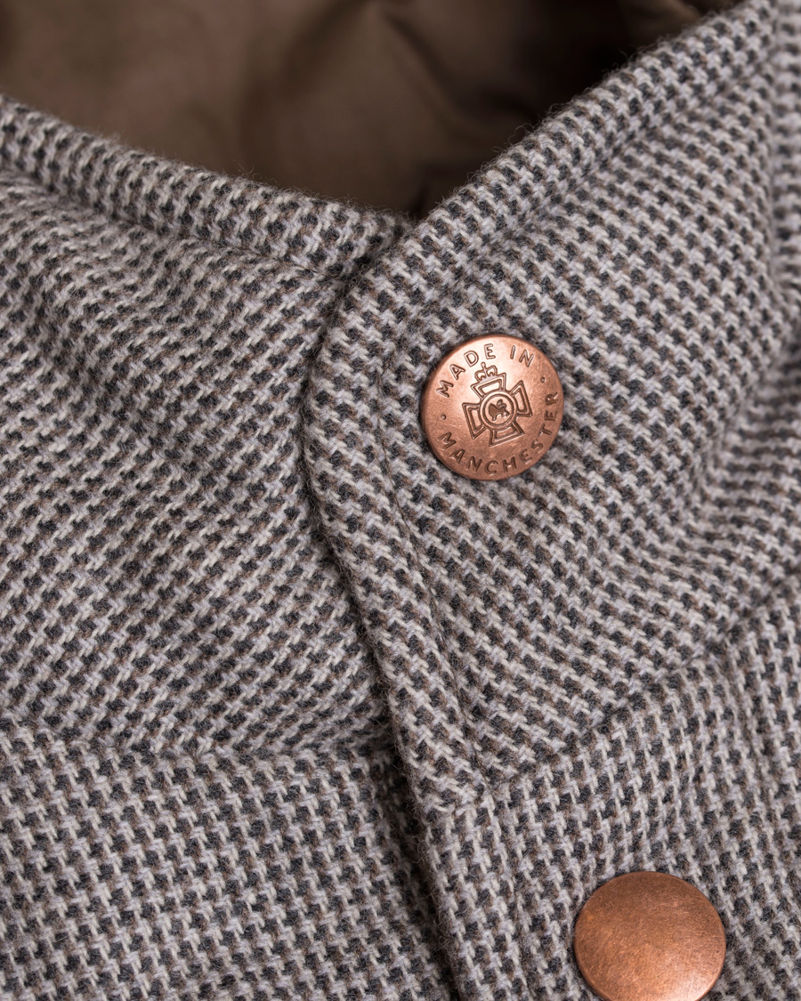 Herr | Jackor | Private White V.C. | Wool/Cashmere Wadded Gilet Puppytooth