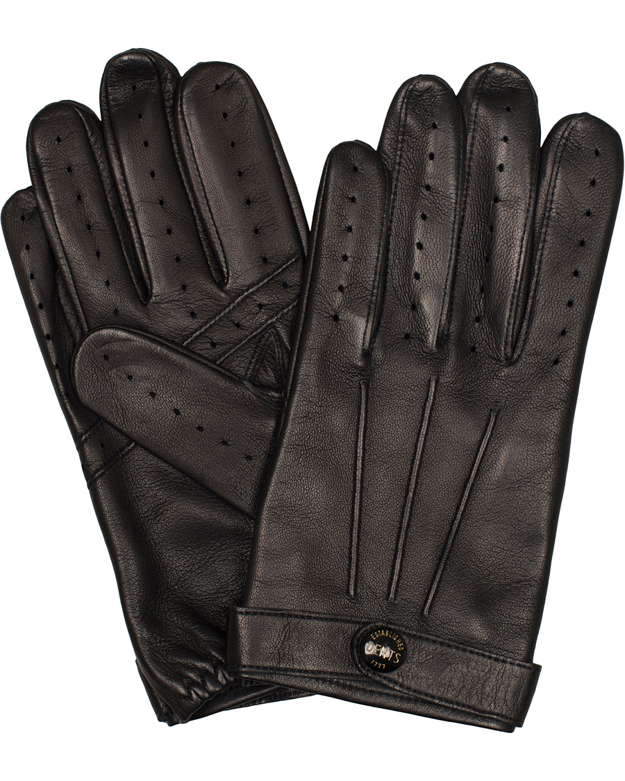 Herr | Dents The Heritage Collection Fleming 007 Driving Glove Black | Dents | The Heritage Collection Fleming 007 Driving Glove Black