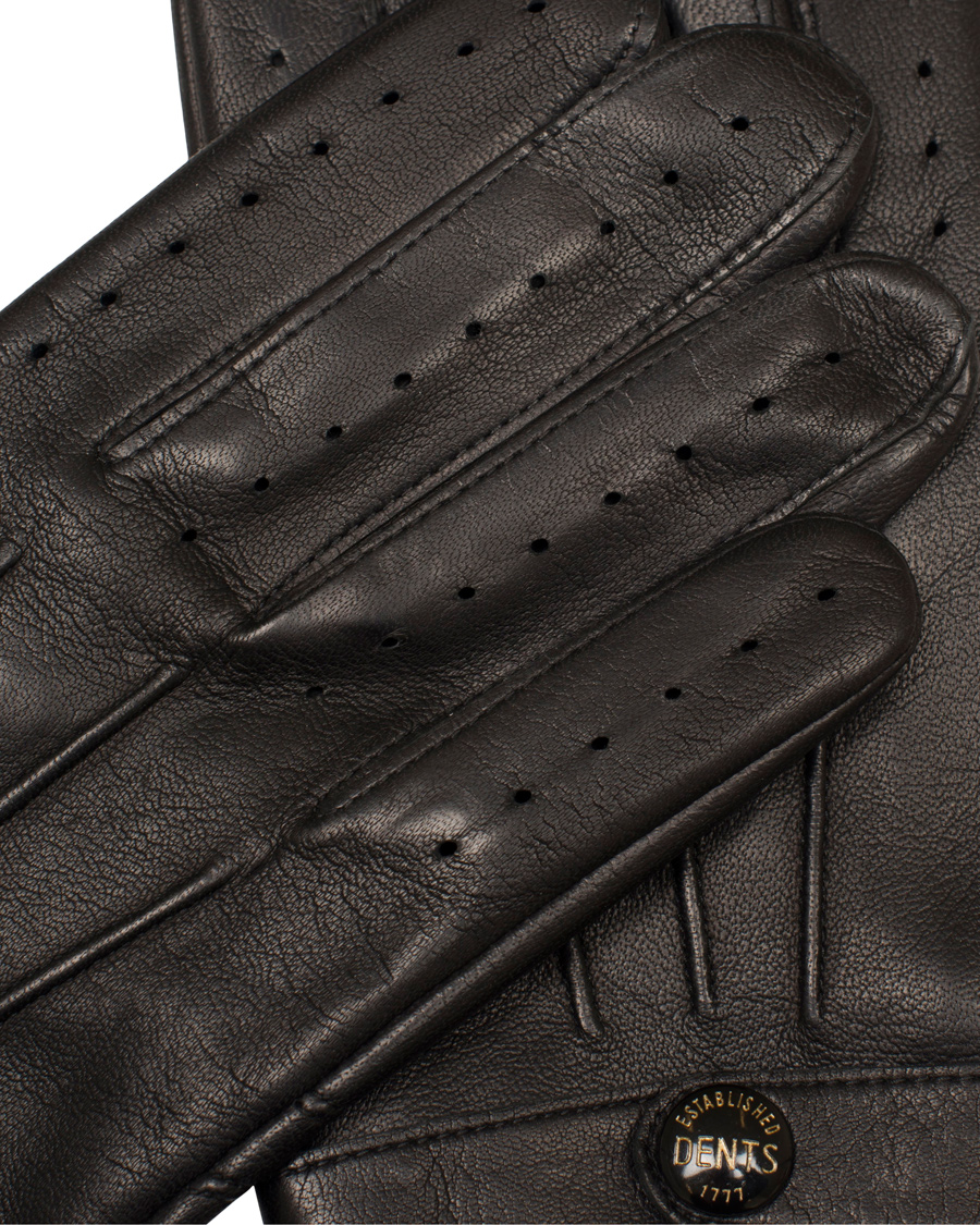 Herr | Dents The Heritage Collection Fleming 007 Driving Glove Black | Dents | The Heritage Collection Fleming 007 Driving Glove Black