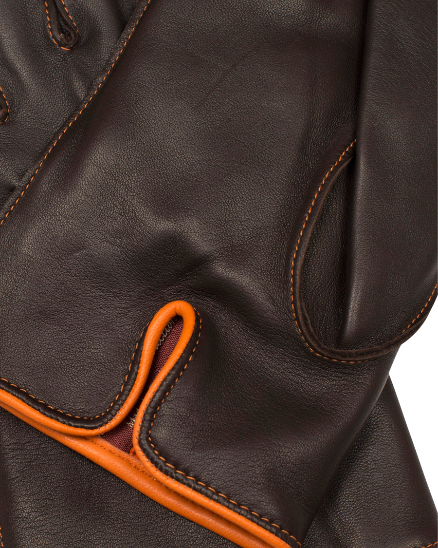 Herr | Dents The Heritage Collection Alnwick Hairsheep Glove Brown/Tangerine | Dents | The Heritage Collection Alnwick Hairsheep Glove Brown/Tangerine