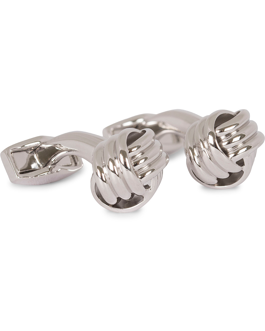 Herr | Tateossian Knots Cufflinks Rhodium Plated | Tateossian | Knots Cufflinks Rhodium Plated